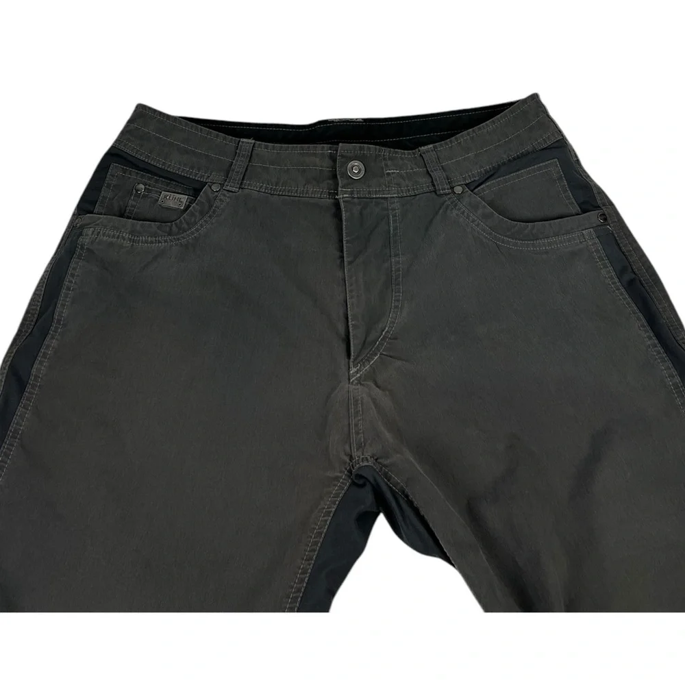 Kuhl Pants Mens 36 X 30 Radikl Pockets Outdoor Camping Hiking Trail Gray Cargo